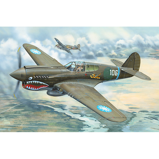 Trumpeter 02269 Сборная модель самолета P-40E War Hawk (1:32)