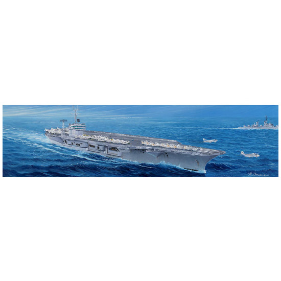 Trumpeter 05605 Сборная модель корабля авианосец CVN-68 "Нимиц" 1975 г (1:350)