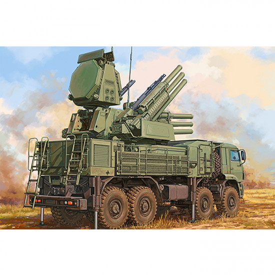 Trumpeter 01061 Сборная модель 72V6E4 Combat Unit of 96K6 Pantsir-S1 ADMGS(w/RLM SOC S-band Radar) (1:35)