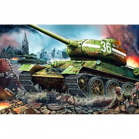 Trumpeter 00902 Сборная модель танка Т-34-85 мод 1944 г (1:16)