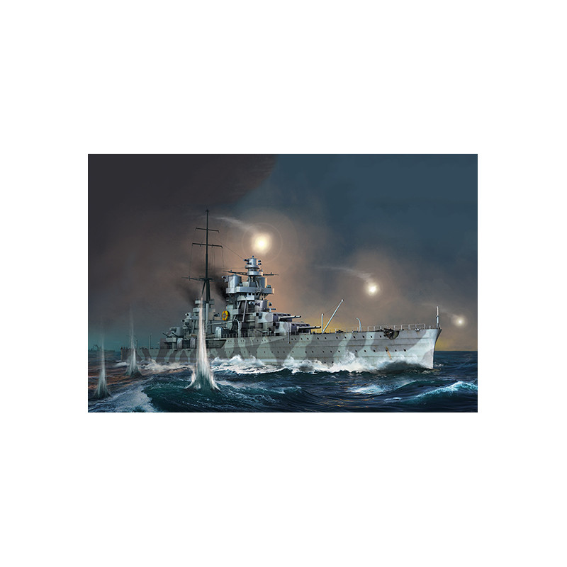 Trumpeter 05348 Сборная модель корабля Italian Heavy Cruiser Fiume (1:350)