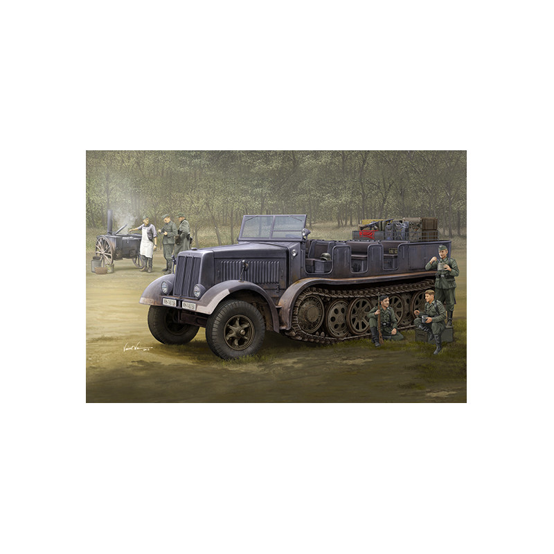 Trumpeter 09538 Сборная модель артиллерийского тягача Sd.Kfz.8 (DB9) Half-Track (1:35)