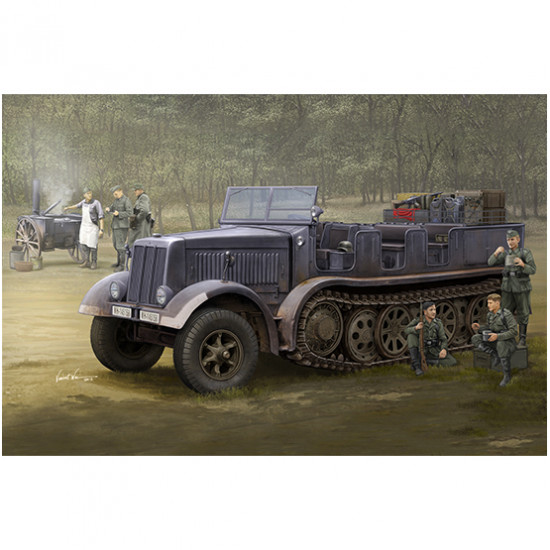 Trumpeter 09538 Сборная модель артиллерийского тягача Sd.Kfz.8 (DB9) Half-Track (1:35)