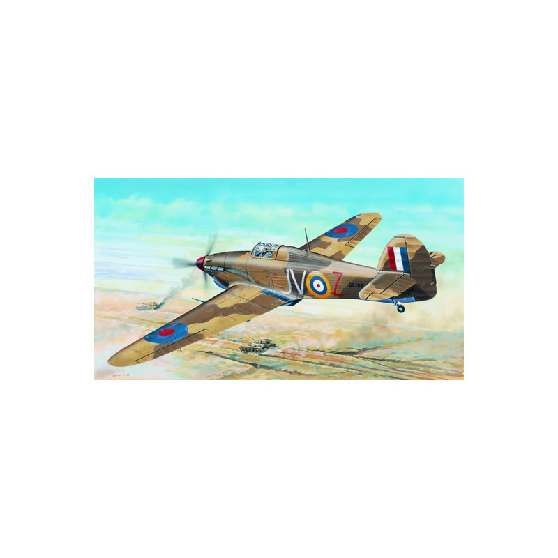 Trumpeter 02417 Сборная модель самолета Hawker Hurricane II D Trop (1:24)