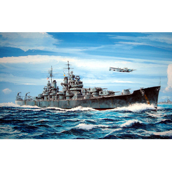 Trumpeter 05724 Сборная модель корабля USS BALTIMORE CA-68 1943 (1:700)