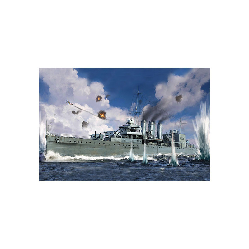 Trumpeter 06734 Сборная модель корабля HMS Cornwall (1:700)