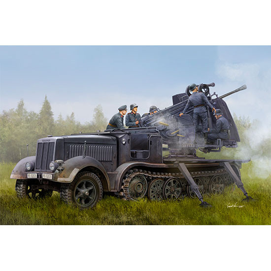 Trumpeter 09513 Сборная модель грузовика 5cm FLAK 41 auf Selbstfahrlafette (Sd.Kfz. 7/2) (1:35)