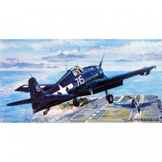 Trumpeter 02259 Сборная модель самолета F6F-5N Hellcat Night Fighter (1:32)