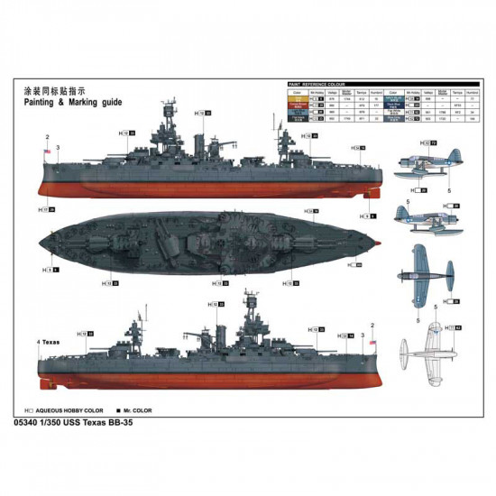 Trumpeter 05340 Сборная модель корабля USS New Texas BB-35 (1:350)