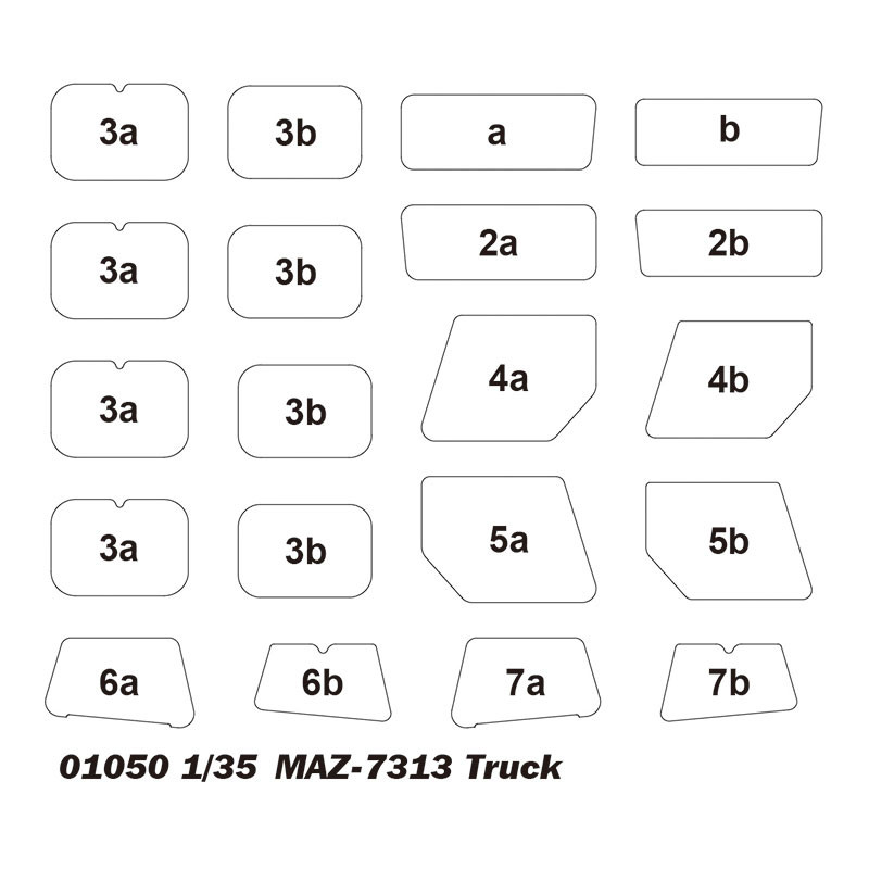 Trumpeter 01050 Сборная модель автомобиля МАЗ-7313 Truck (1:35)