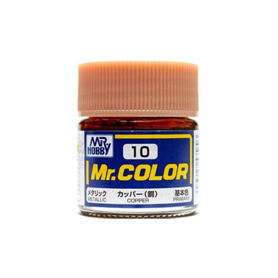 Mr Color C10 Краска эмалевая металлик COPPER 10 мл