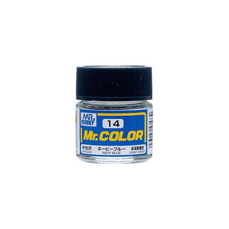 Mr Color C14 Краска эмалевая полуматовая NAVY BLUE 10 мл