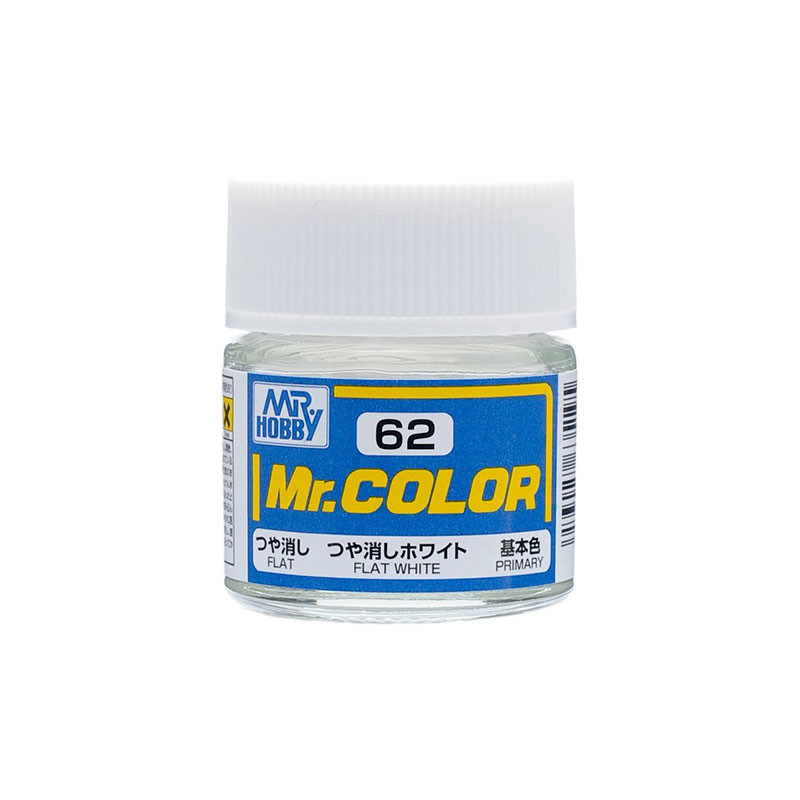 Mr Color C62 Краска эмалевая матовая FLAT WHITE 10 мл