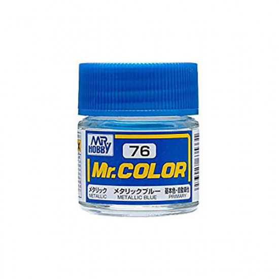 Mr Color C76 Краска эмалевая металлик METALLIC BLUE 10 мл