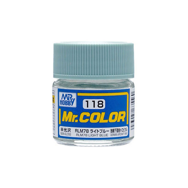 Mr Color C118 Краска эмалевая полуматовая RLM78 LIGHT BLUE 10 мл