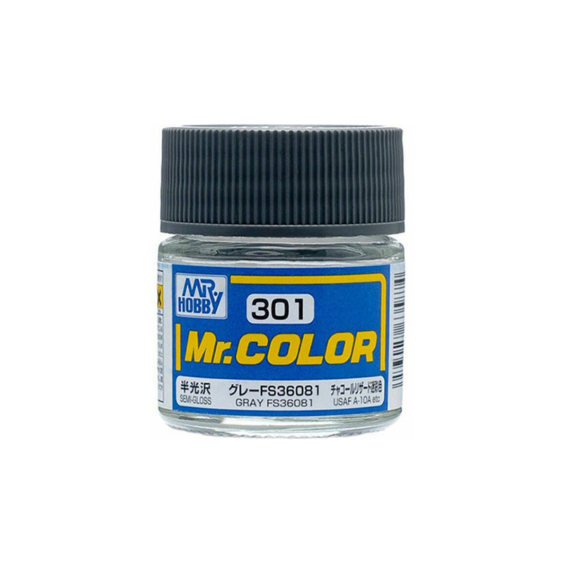 Mr Color C301 Краска эмалевая полуматовая GRAY FS36081 10 мл