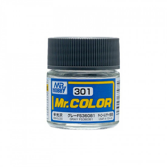 Mr Color C301 Краска эмалевая полуматовая GRAY FS36081 10 мл