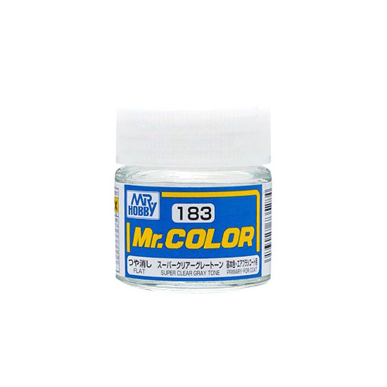 Mr Color C183 Лак эмалевый полуматовый SUPER CLEAR GRAY TONE 10 мл