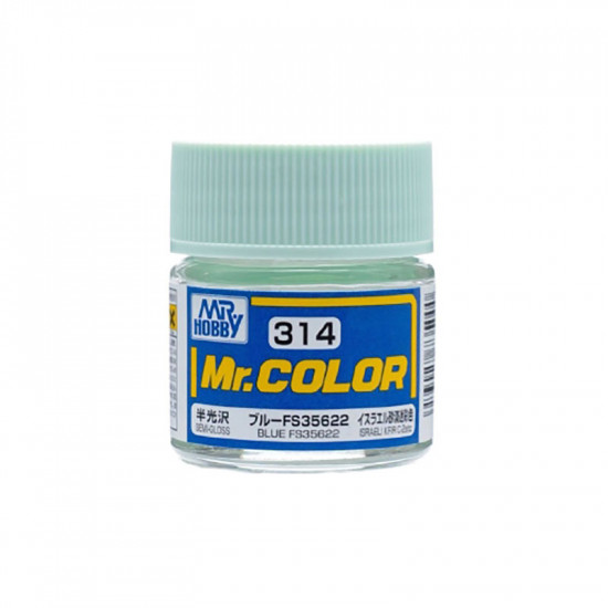 Mr Color C314 Краска эмалевая полуматовая BLUE FS35622 10 мл