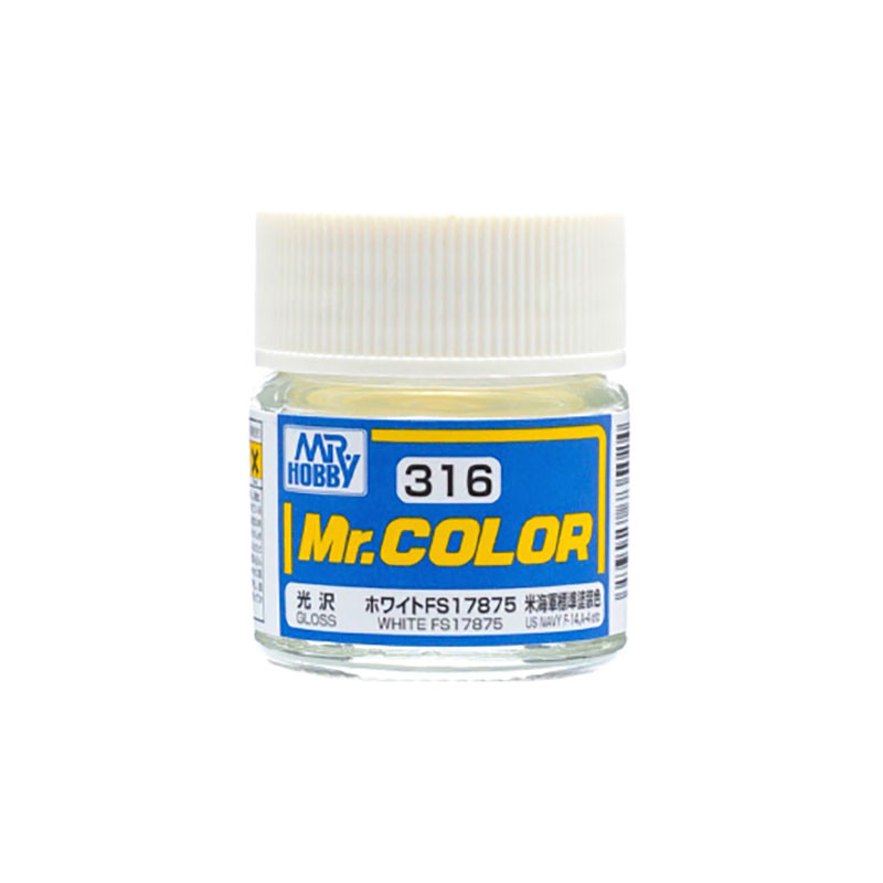 Mr Color C316 Краска эмалевая глянцевая WHITE FS17875 10 мл