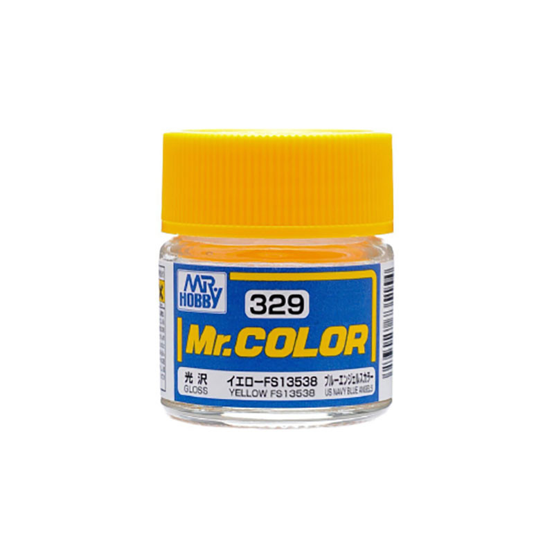 Mr Color C329 Краска эмалевая глянцевая YELLOW FS13538 10 мл