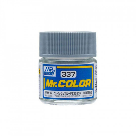 Mr Color C337 Краска эмалевая полуматовая GRAYISH BLUE FS35237 10 мл