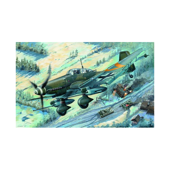 Trumpeter 03218 Сборная модель самолета Junkers Ju-87G-2 Stuka (1:32)